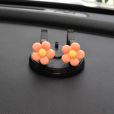 Car phone holder – New Car Supplies In-Car Central - desktop-mobile-phone-bracket-new-flower-orange
