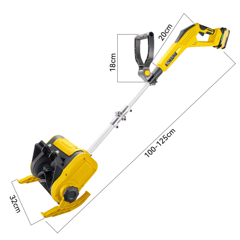 ユニバーサル Dewalt Dewalt バッテリー手押し小型除雪機折りたたみ式家庭用ポータブルリチウム電池除雪アーティファクト|undefined