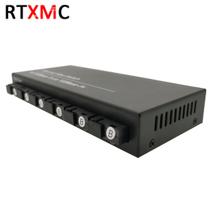 Reverse POE 100 m optical fiber transceiver 6 optical 2 electric single mode single fiber photoelectric converter optical switch SC interface