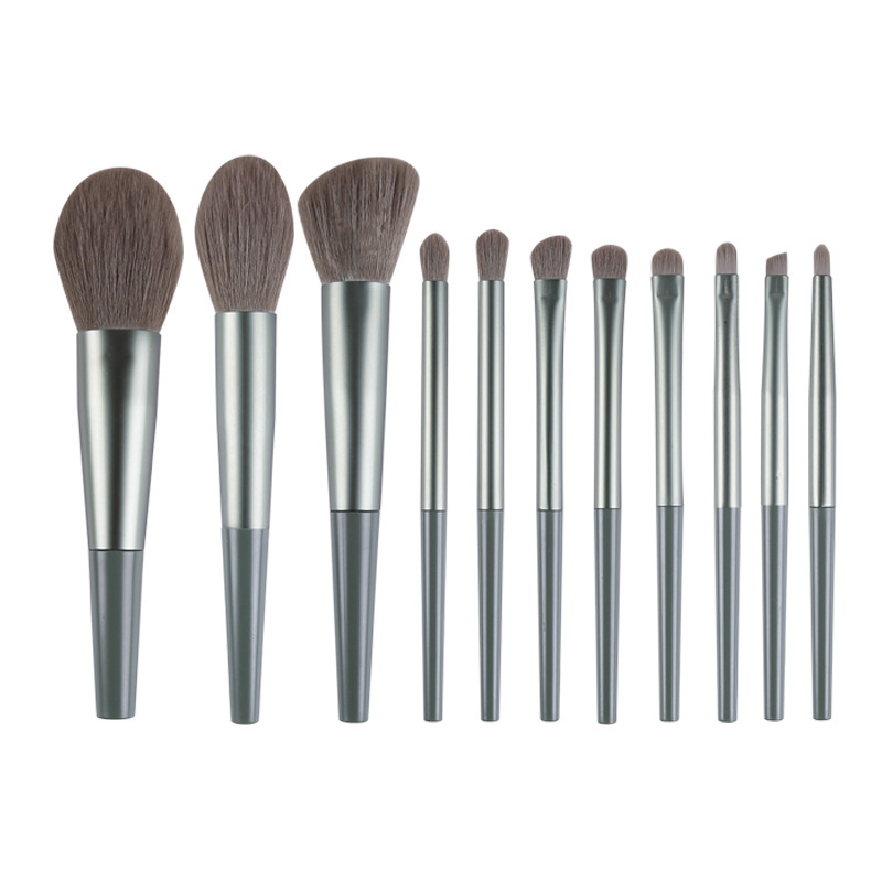 11 pinceles de maquillaje personalizados herramientas de maquillaje cepillo de maquillaje conjunto completo blush eye shadow cepillo al por mayor logotipo imprimible