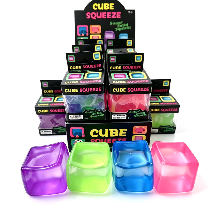 Cross-border bestseller: High-transparency ice cube maltose stress-relief toy, slow-rebound venting and decompression toy Cross-border bestseller: High-transparency ice cube maltose stress-relief toy, slow-rebound venting and decompression toy