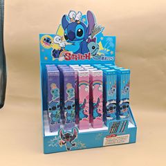 新款史迪仔盲盒中性笔卡通高颜值史迪奇ST头速干签字笔按动笔外贸