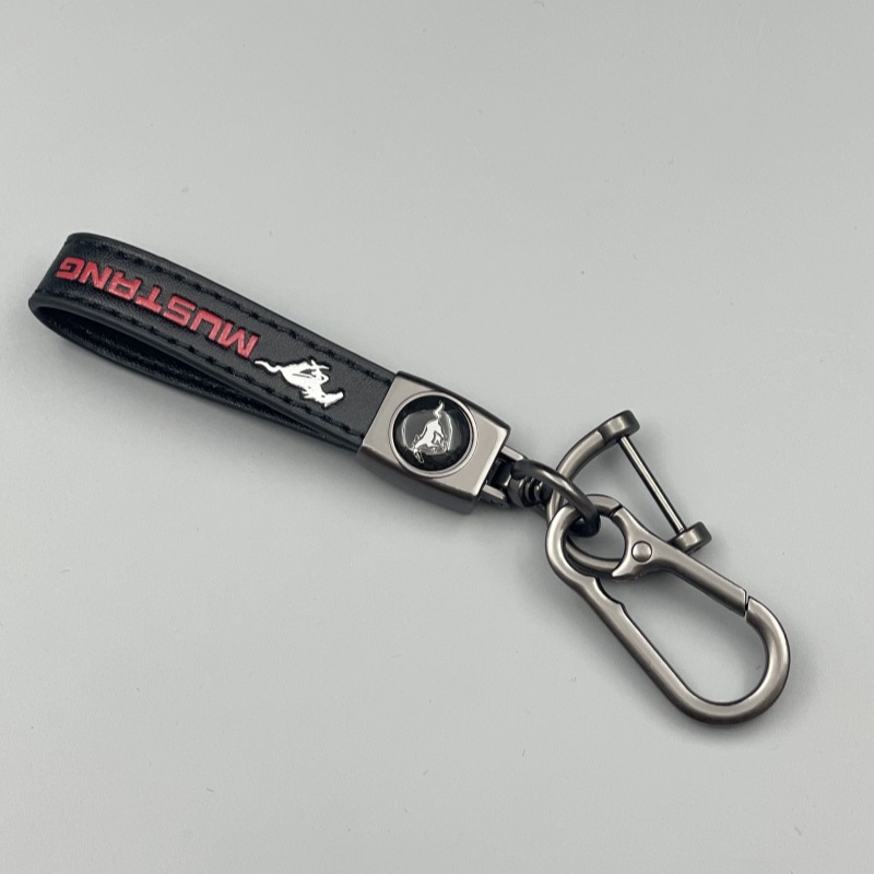 Keychain de piel de cordero transfronteriza logotipo de automóvil llavero de negocios hombre llavero colgante fábrica al por mayor