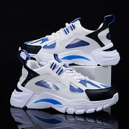 Men's Summer Breathable Mesh Shoes  New Korean Style Soft Sole Round Toe Dad Sports Shoes Light Casual Shoes