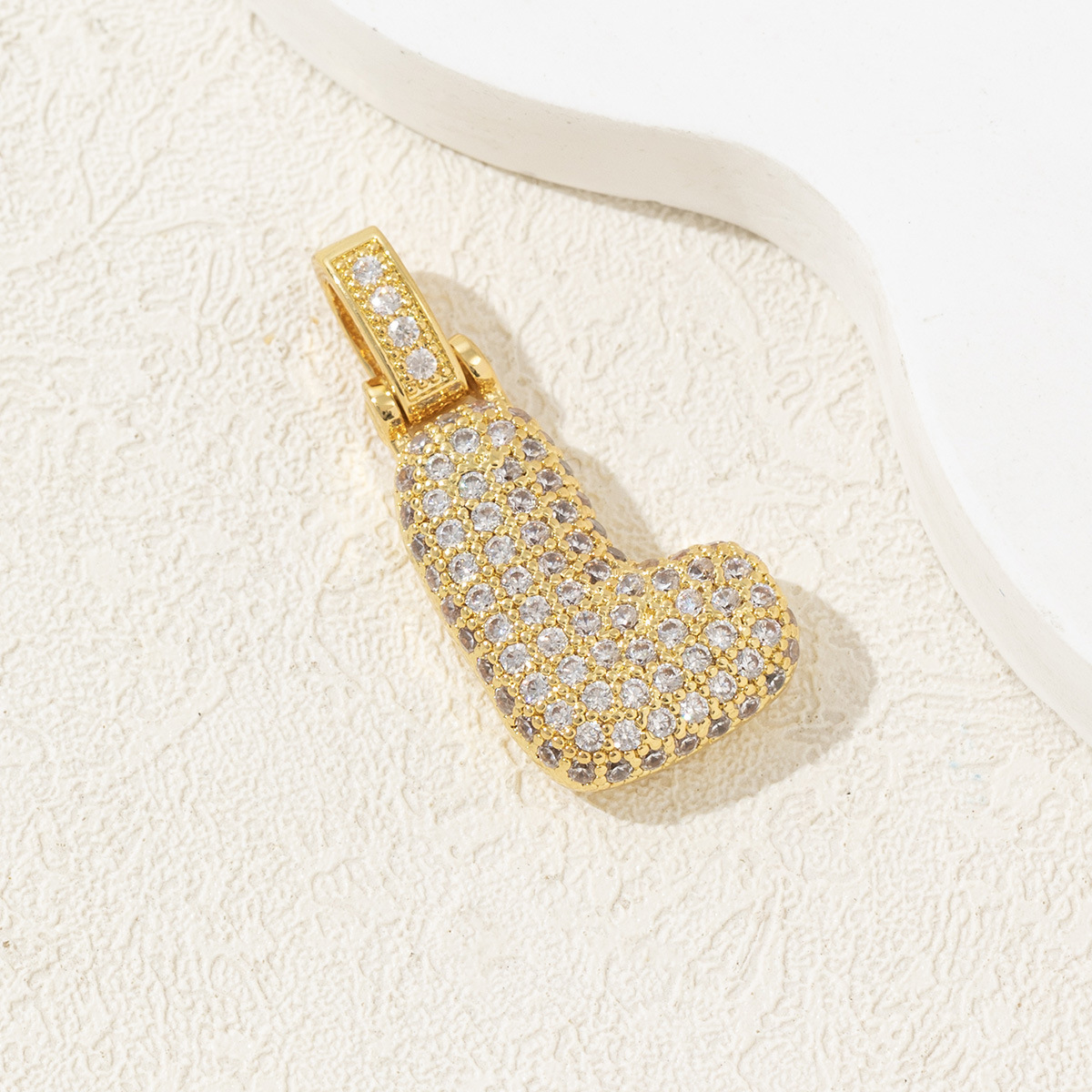 1 Piece Copper Letter Polished Pendant display picture 15