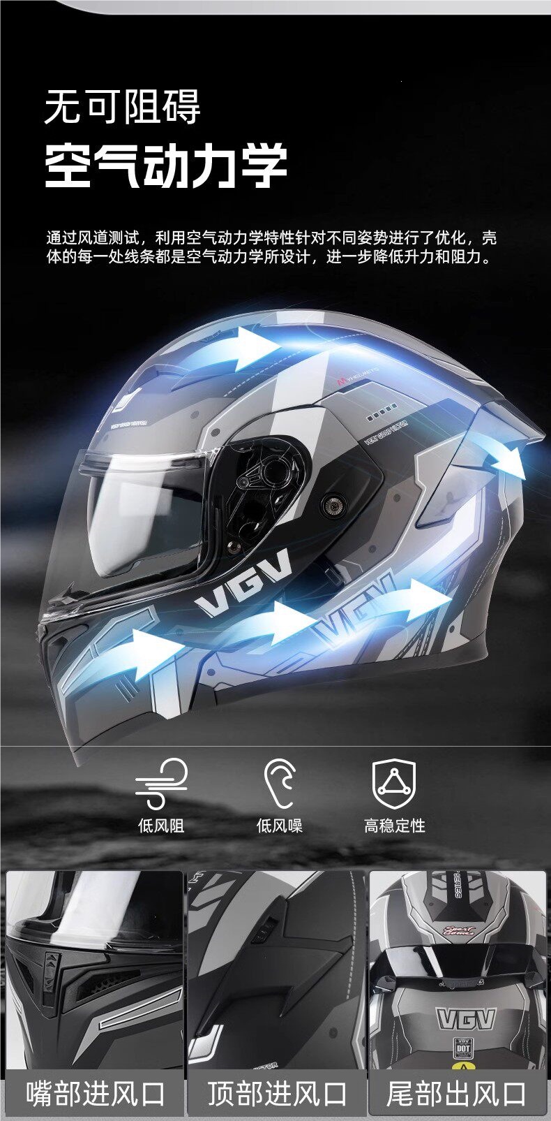 2026 New VGV3C Certified Motorcycle Open-Face Helmet, Summer All-Season Universal Motorbike Safety Helmet for Men and Women