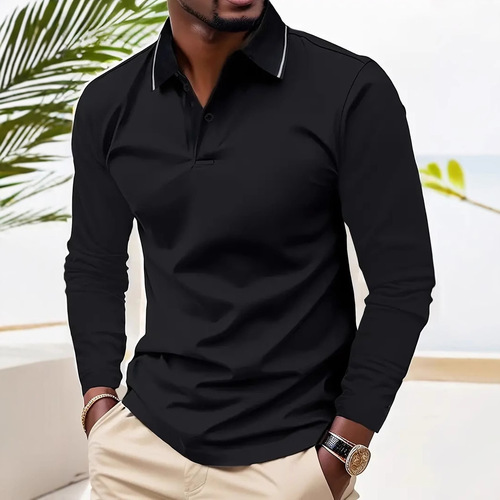 Men's Long-Sleeve Business Casual Breathable Moisture-Wicking Commute Daily Top - New Autumn Collection