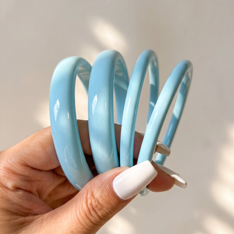 Xiyin Cross-Border 4-Piece Blue Geometric Simple Bracelet Set for Women, Personalized Fashion Versatile Women's Jewelry Set Xiyin Cross-Border 4-Piece Blue Geometric Simple Bracelet Set for Women, Personalized Fashion Versatile Women's Jewelry Set