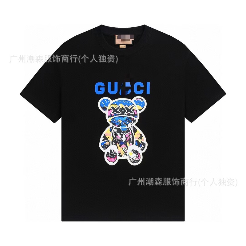 G家爆款T恤高版本纯棉短袖印花男女同款潮牌天花板外贸宽松半袖潮|undefined