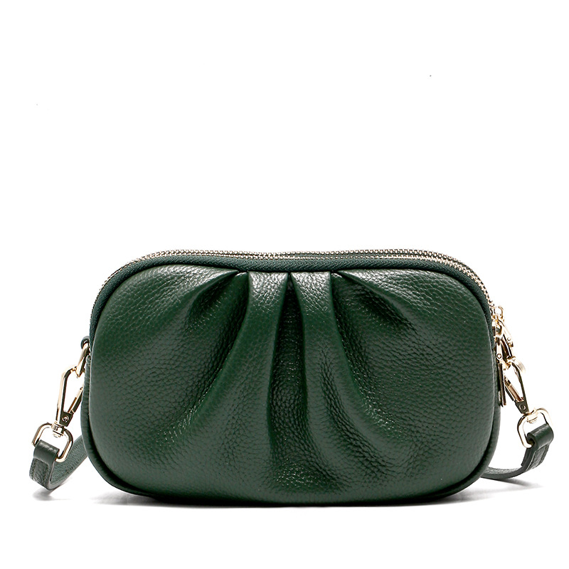 Women's Crossbody Bag Soft Cowhide Versatile Shoulder Phone Bag_voghion.com