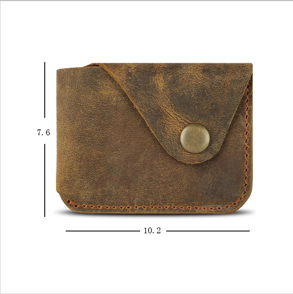 Men's retro leather card holder
