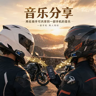 equipped with a third party, Motorcycle Helmet Headset