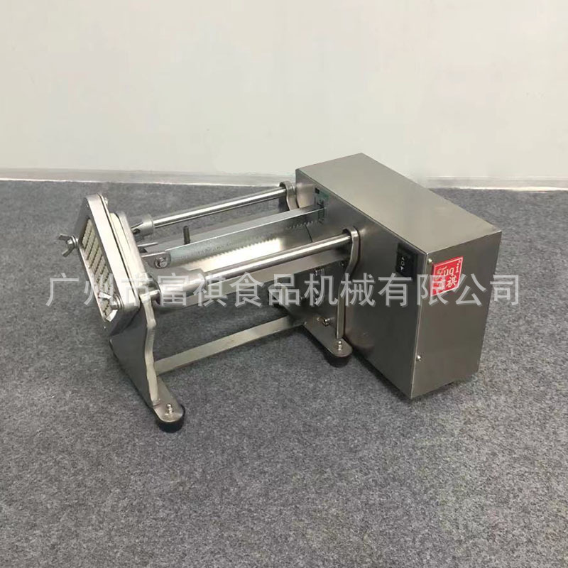 Cortadora Eléctrica Comercial de Acero Inoxidable para Cocina, Cortadora Eléctrica de Patatas, Rábanos y Batatas para Papas Fritas