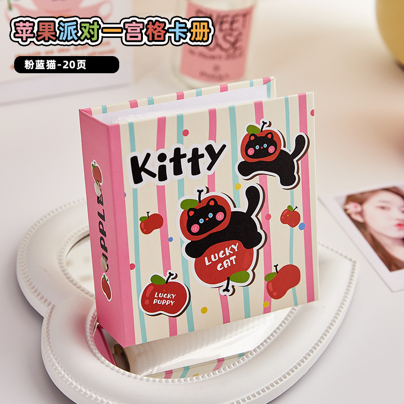 Álbum de tarjetas fresco pequeño estilo ins original Álbum de fotos Polaroid de dopamina de alto valor Álbum de almacenamiento de tarjetas pequeñas de 3 pulgadas para niñas