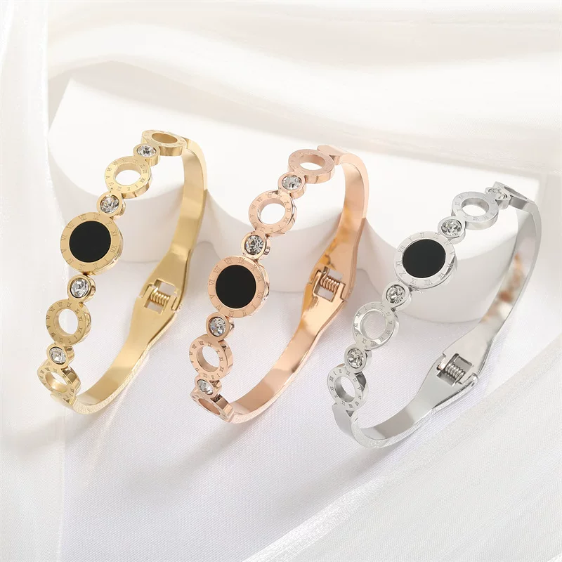 (Cross-border trading), bracelet stainless steel, jewelry, European style, simple and elegant design