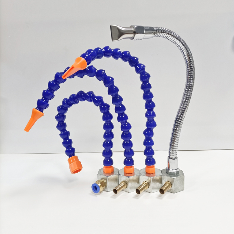 磁座蛇形机床冷却管车床塑料万向吹气竹节管圆头扁口喷头空气喷嘴