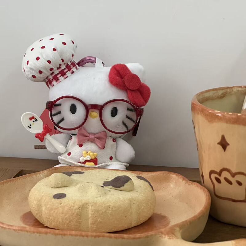 秋季新款格子礼帽kitty公仔钥匙扣星星挂件挂饰包包少女心可爱毛|undefined