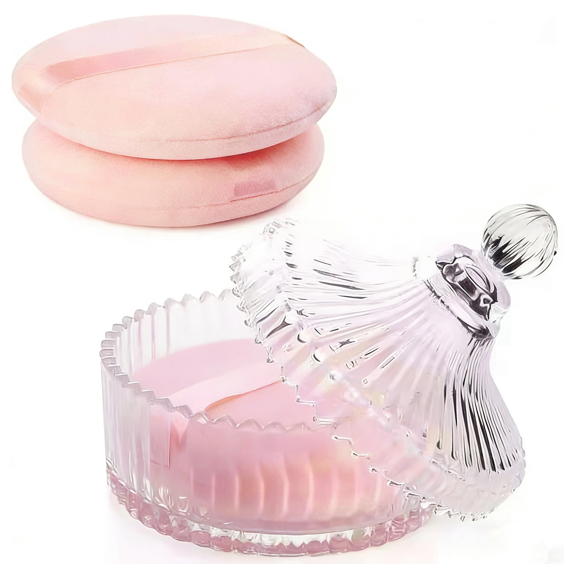 超大12CM加大加厚超柔软短绒爽身粉扑干粉扑定妆棉花糖化妆扑跨境