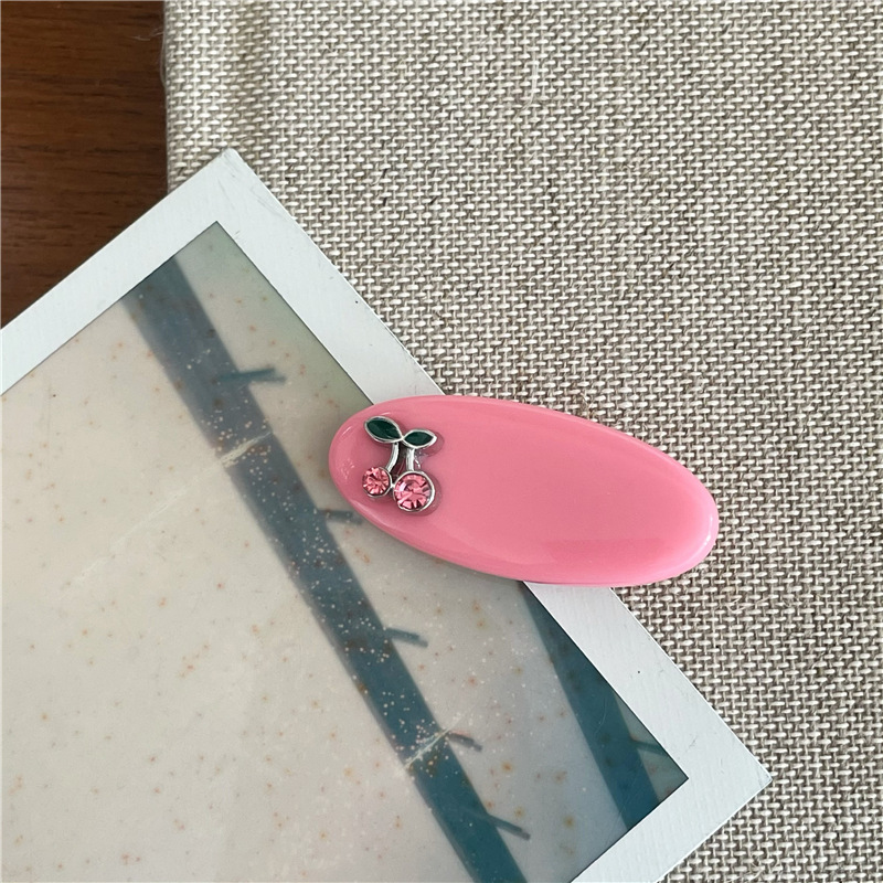 8g Weight Hair Clip Hair Accessories Type 1 Piece Quantity Casual, Daily Occasion Alloy, Plastic, Rhinestone Material Cherry Pattern All Seasons Season Women's Gender Cute, Lady Style Cute Lady Women's Cherry Alloy Plastic Rhinestone Hair Clip 7
