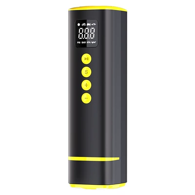 Hava nasosu Car Air Pump Multifunctional - digital-display-air-pump-wired-version-black