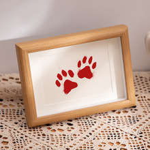 相框摆台情侣礼物手掌手印画纪念宠物爪印狗狗脚印猫咪印画框批发