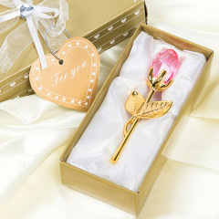メーカー直販水晶バラ工芸品外国貿易オリジナルヨーロッパ風創意結婚祝いお返しプレゼント
