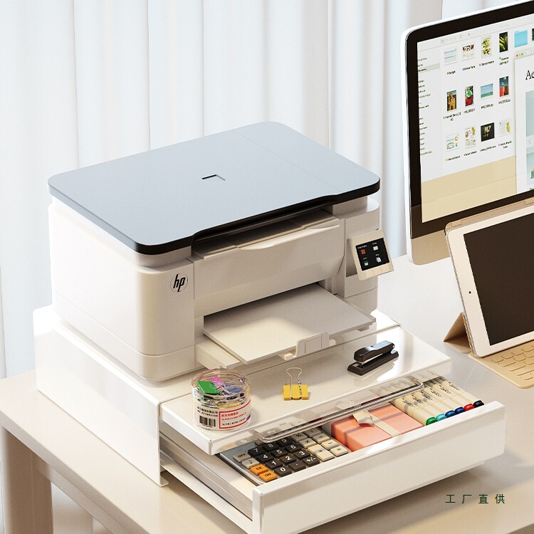 Desktop Printer Storage Rack A4 File Storage Rack Study Desk Countertop Sundry Stationery Drawer Cabinet