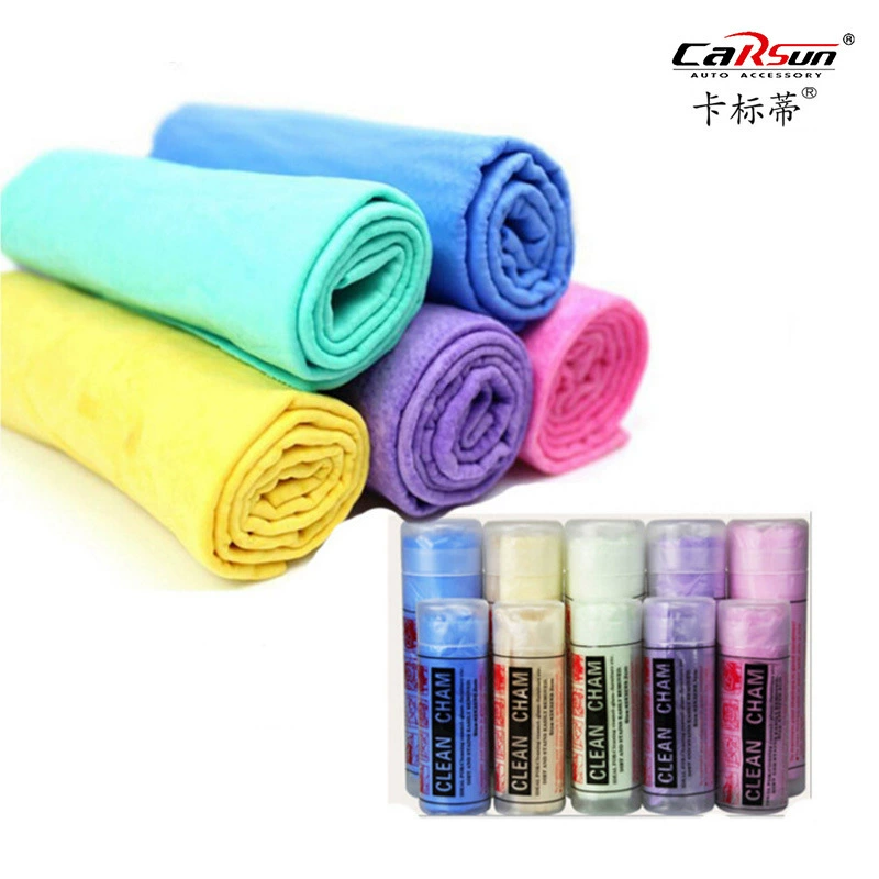 Прочное впитывающее полотенце из оленьей кожи, Автомобильная ткань небольшого размера для автомойки 44*32 см, прозрачная трубка, средства для чистки автомобиля, автомобильное полотенце