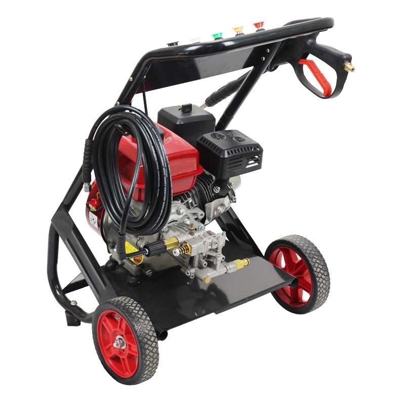 便携式汽油高压清洗机 7.5HP大功率家用刷车移动洗车机高压水枪洗