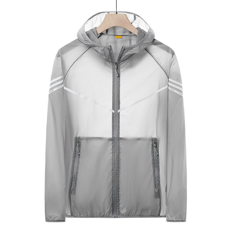 Sunscreen Clothing Women's Thin Summer Windbreaker Coat Outdoor Fishing Sports Skin Clothing Men's Ultra-thin Breathable Sunscreen Clothing