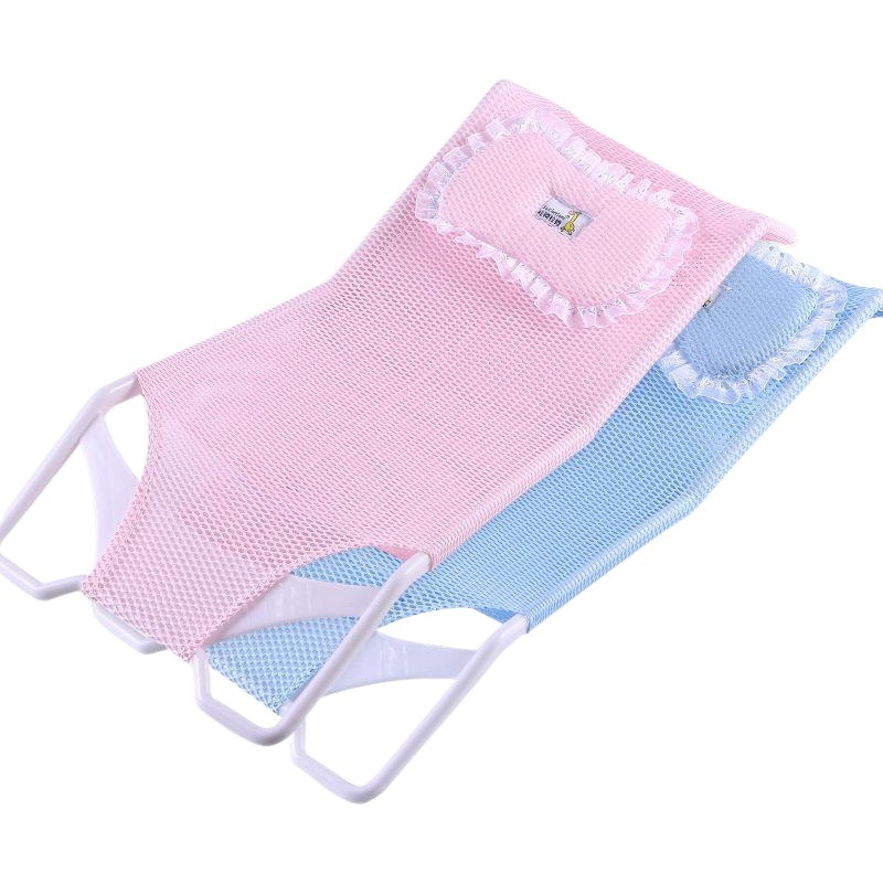 Baby bath net Baby bath mat Baby bath mat bath basin rack net bag bath bracket lying support