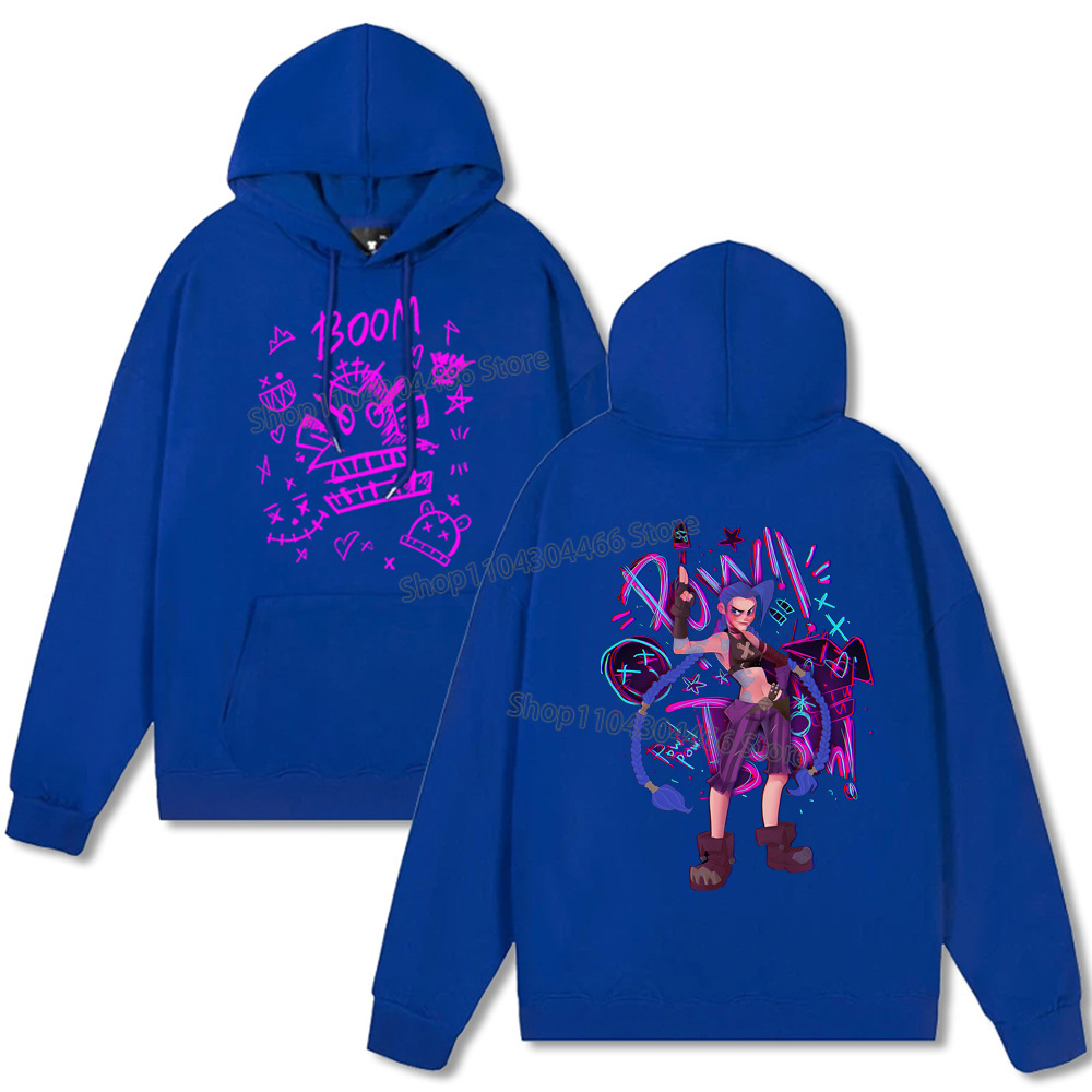 Arcane Hoodie Y2k Clothes Jinx Arcane Pullover for Men/women