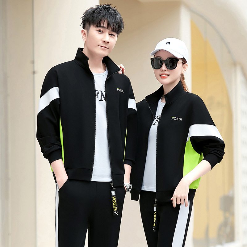 2022 New Couple Sports suit Spring and Autumn Men's Matching Fashionable Sweatshirt Casual Handsome Men's Sportswear