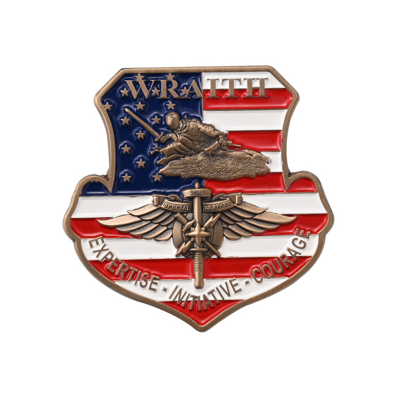 Fabricante de monedas conmemorativas de metal al por mayor, insignias para empleados de atracciones turísticas, insignias coleccionables, monedas de oro, monedas de plata, monedas de doble cara