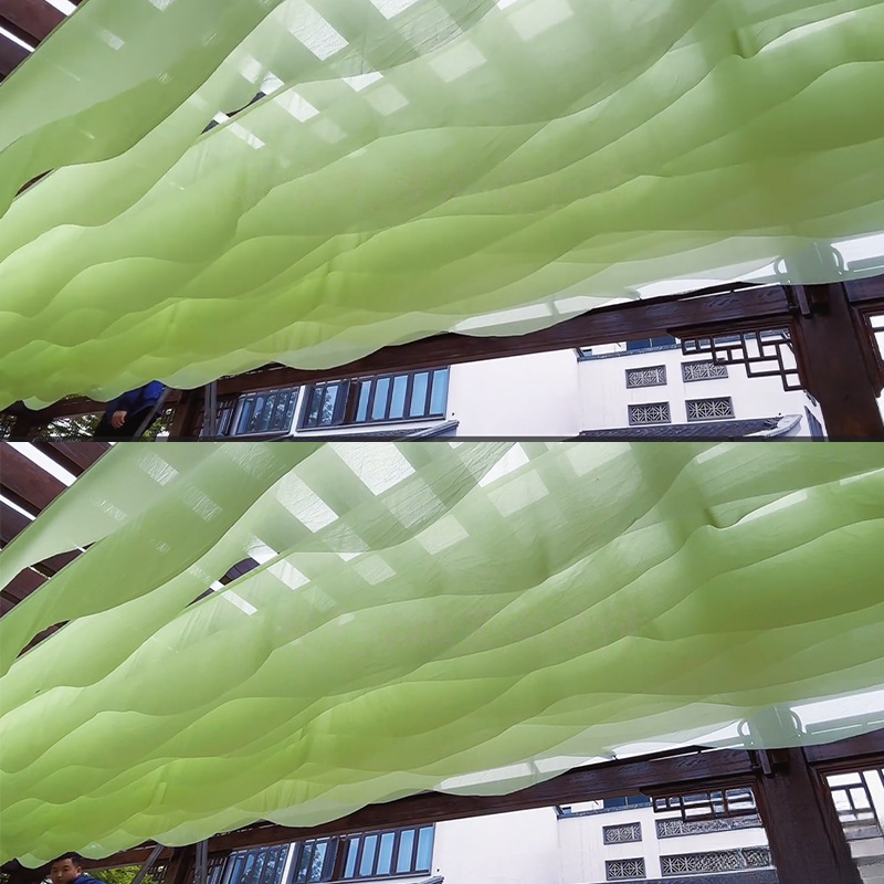 Red cortina de techo neumático cortina de techo restaurante decoración residencial hotel escénico al aire libre cortina de techo al por mayor