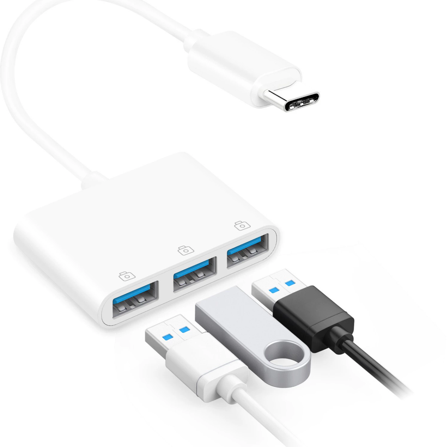 Mobile phone adapter type-c to 3-port USB docking station computer universal adapter TYPE-CHUB hub