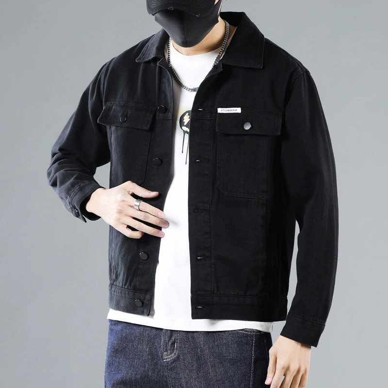Spring autumn denim men's trend jacket, oversize