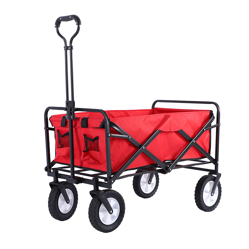 戸外キャンプ車は折り畳み可能なレバーキャンプ車の携帯家庭用ショッピングカートの8インチの荷物を並べてカートを置くことができる|undefined