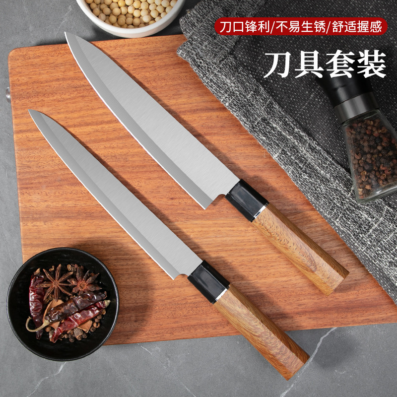 クロスボーダー専用セットナイフ新型八角形柄ステンレス日本式小包丁家庭用キッチンスライスナイフ果物ナイフ|undefined