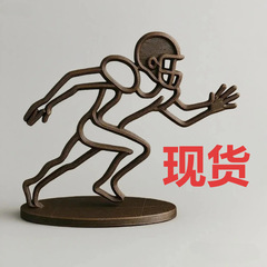 橄榄球运动员雕塑摆件办公桌家具小摆件 Rugby player sculpture