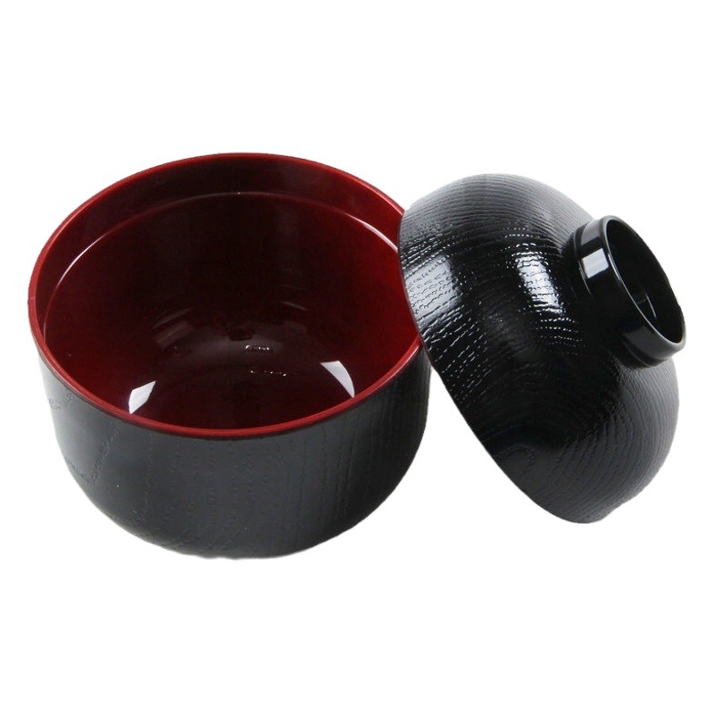 El comerciante recomienda cuencos pequeños de estilo japonés con tapa Cuencos de sabor japonés Cuencos de sopa pequeños de miso japonés Cuencos de sopa con tapa Cuencos de arroz pequeños