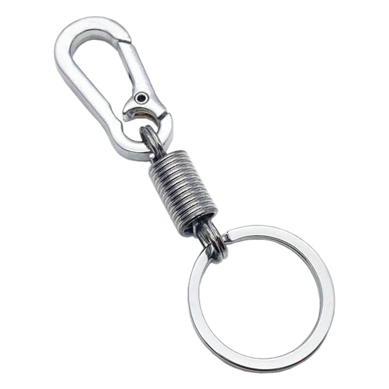 Primavera clave colgante metal coche clave cadena hombres y mujeres de cintura hebilla personalizada creativa pequeño regalo tienda departamental regalo