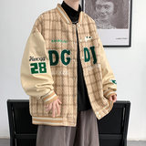 Куртка, бейсбольная футболка, мужская осенняя форма, для влюбленных, с вышивкой