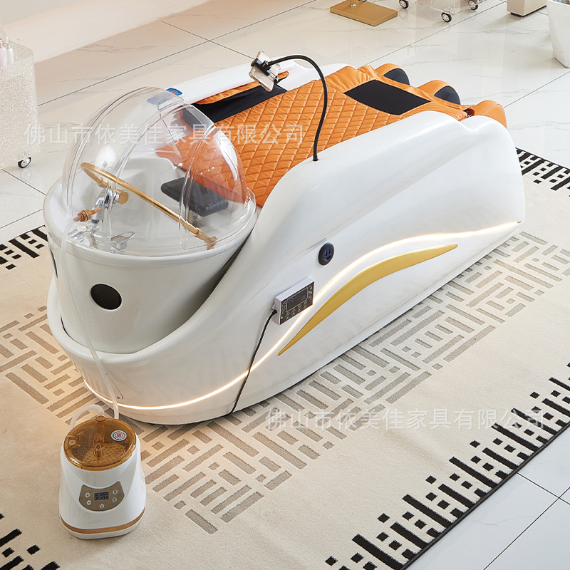Cerámica bañera FRP masaje cama de lavado de cabello cama eléctrica sala de belleza temperatura constante calefacción cama de masaje fábrica de exportación