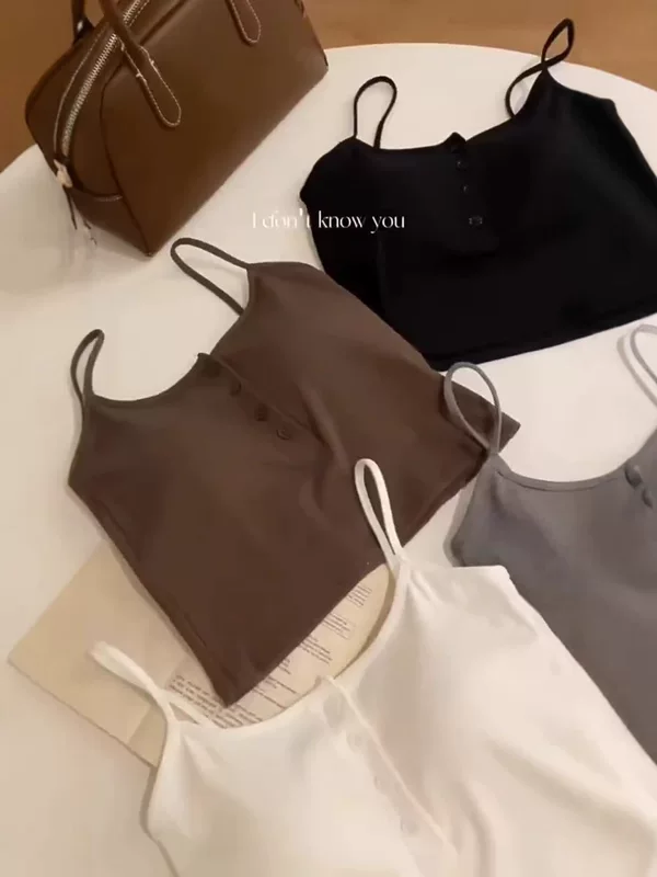 Spring universal top with cups, fitted tank top, beautiful back, strap bra, thin strap