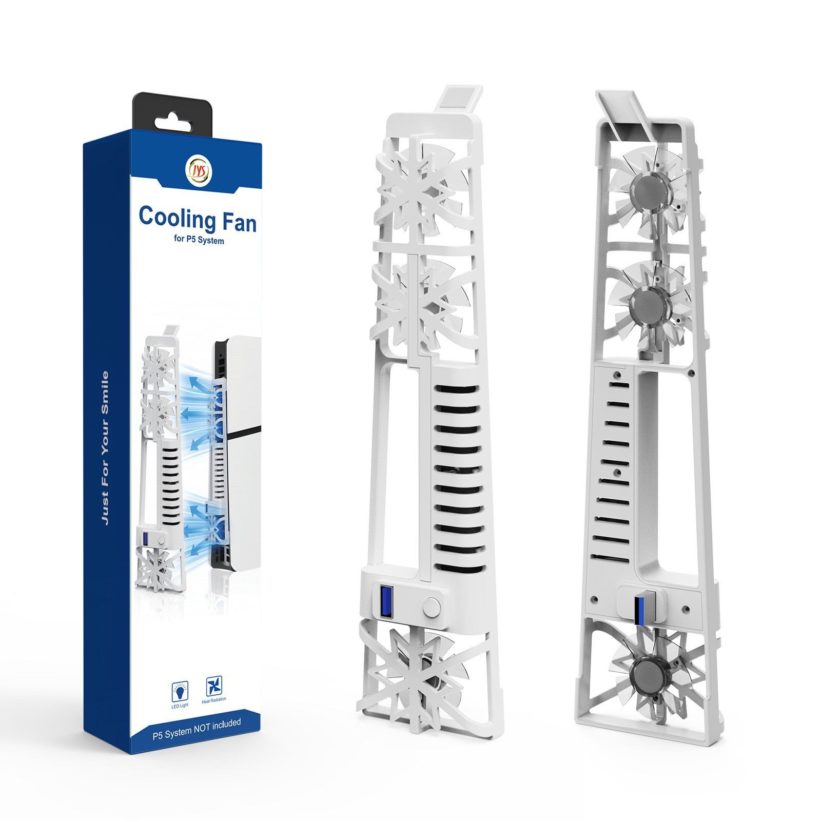 PS5 Slim juego anfitrión ventilador de refrigeración nueva versión PS5 host unidad óptica/versión digital universal con RGB colorido