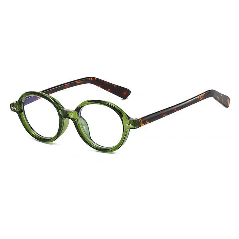 Очковые рамки из обожжённого цветного tortoiseshell (типа) маленькие очки в японском ретро овал антиблочные оправы дужки для_presbyopic очки для чтения nerdy