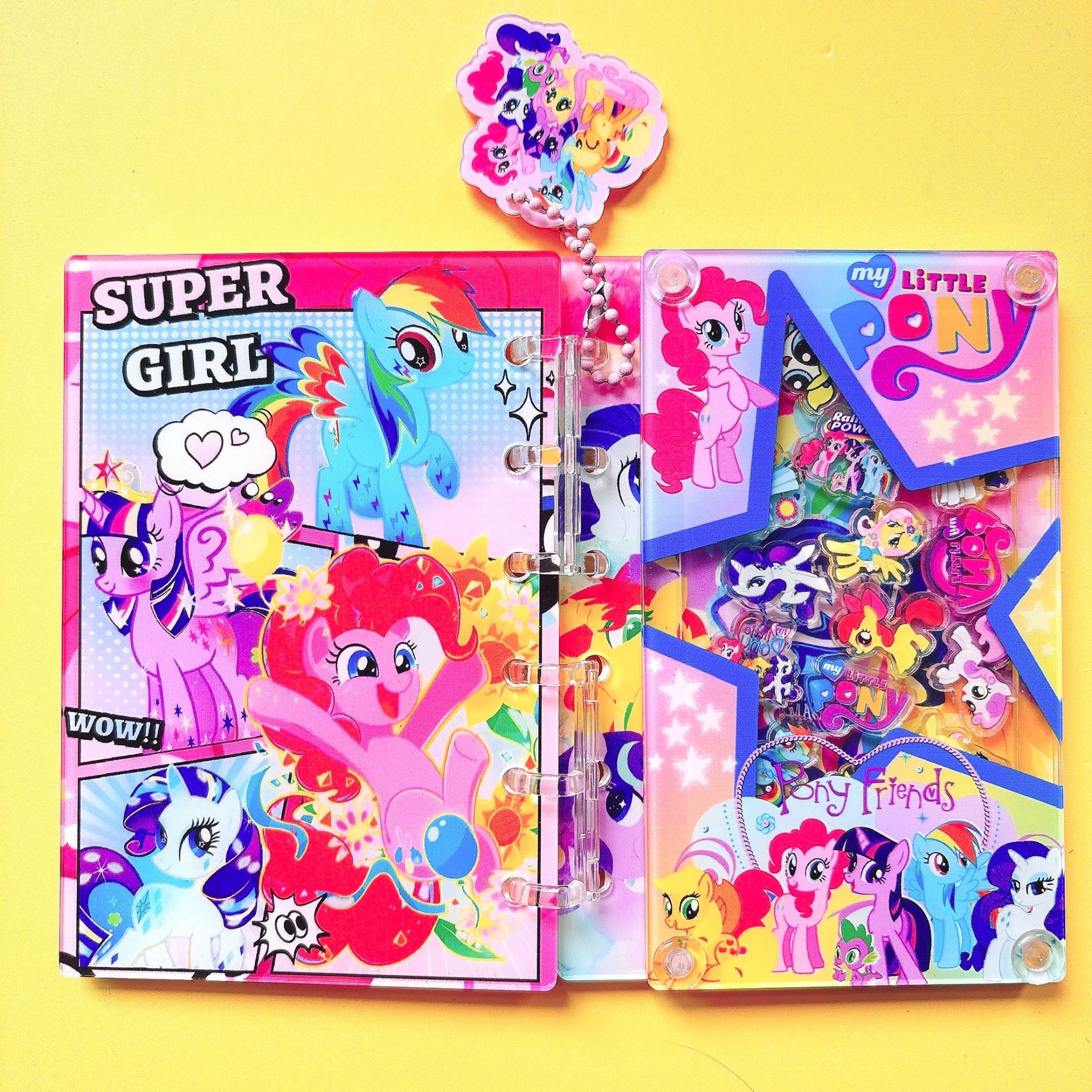 54種類の揺れるアクリルノート、クロスボーダーで人気のTikTokで話題の美しいルーズリーフノート、DIY A7/A5