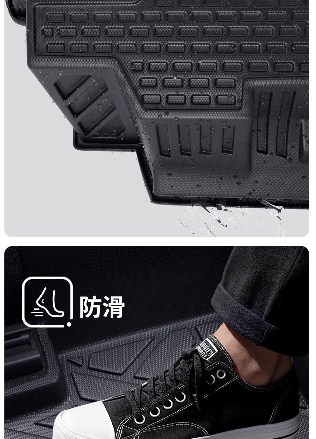 Suitable for Changan UNIZ Foot Pad 25 24 Pack Threshold TPE Car Foot Pad Carpet Pad Original Star Upper
