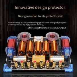 1个 颜色：图片色 材质：塑料+金属 舞台音响分频器音箱三分频双1